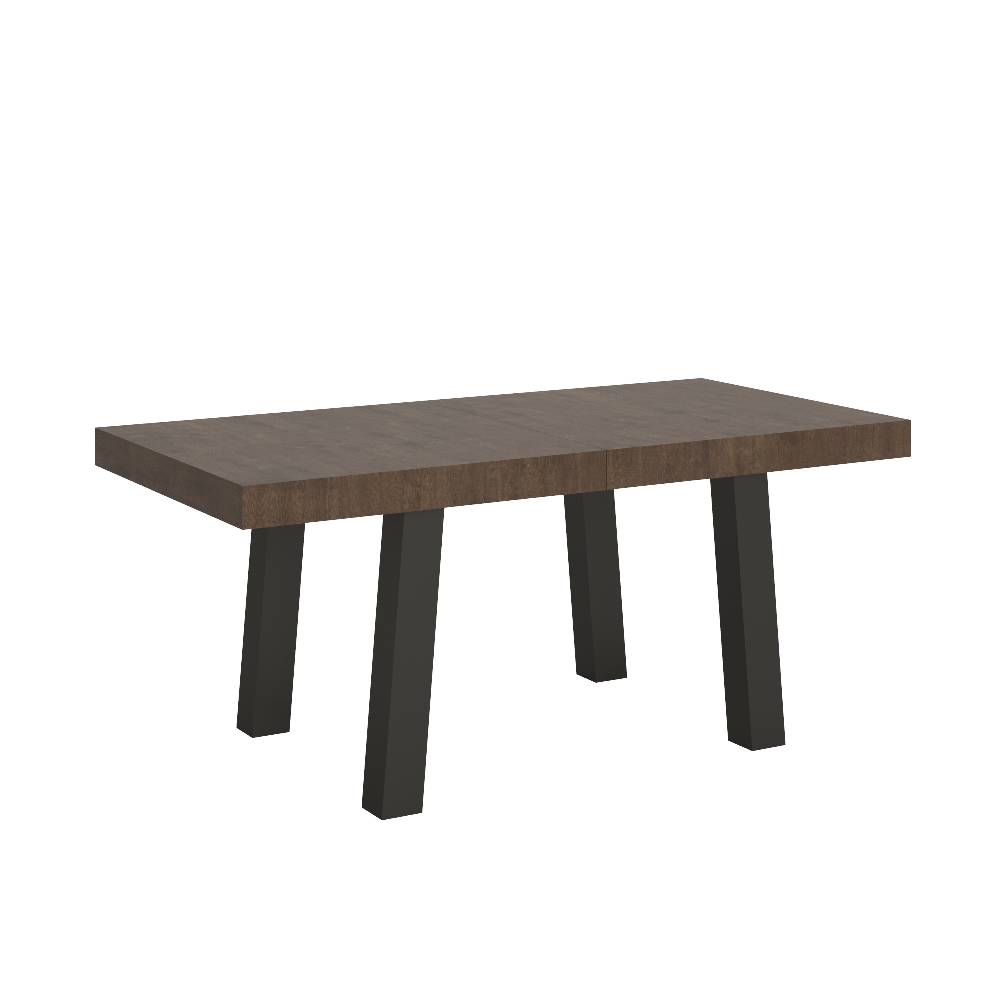 Itamoby Tavolo Bridge Allungabile piano Noce 90×180 Allungato 284 telaio Antracite