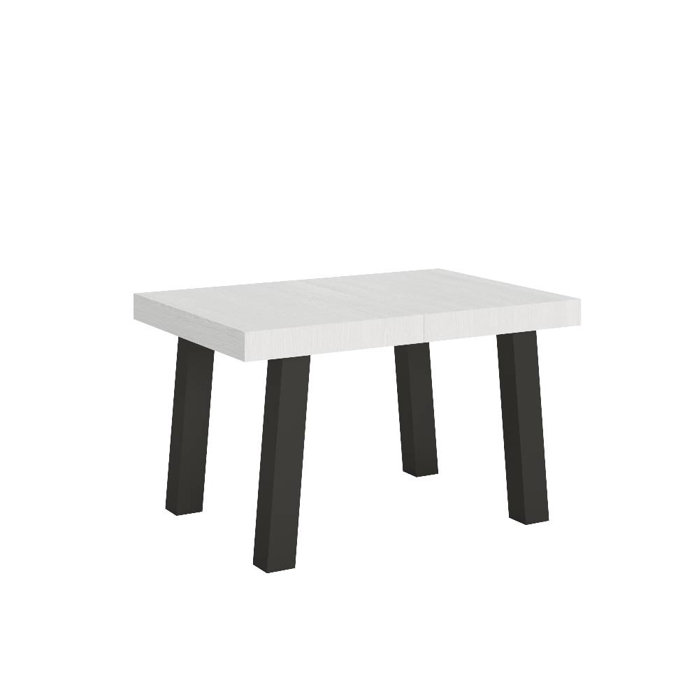 Itamoby Tavolo Bridge Allungabile piano Bianco Frassino 90×130 Allungato 234 telaio Antracite