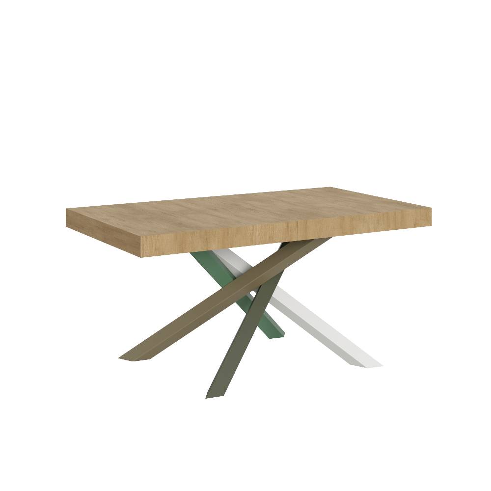 Itamoby Tavolo Volantis Allungabile piano Quercia Natura 90×160 Allungato 264 telaio 4/A