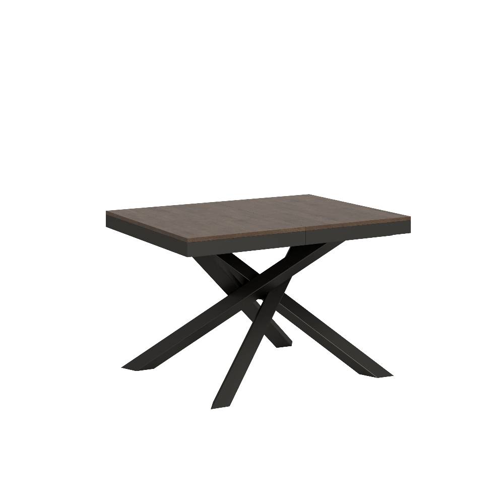 Itamoby Tavolo Volantis Evolution piano Noce 90×120 Allungato 224 telaio Antracite