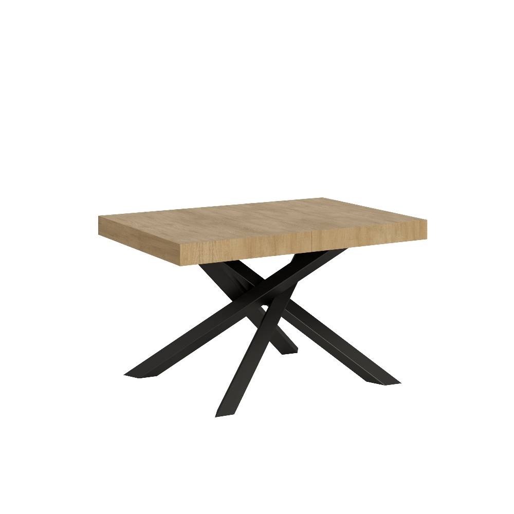 Itamoby Tavolo Volantis Allungabile piano Quercia Natura 90×130 Allungato 390 telaio Antracite Ultimo giorno