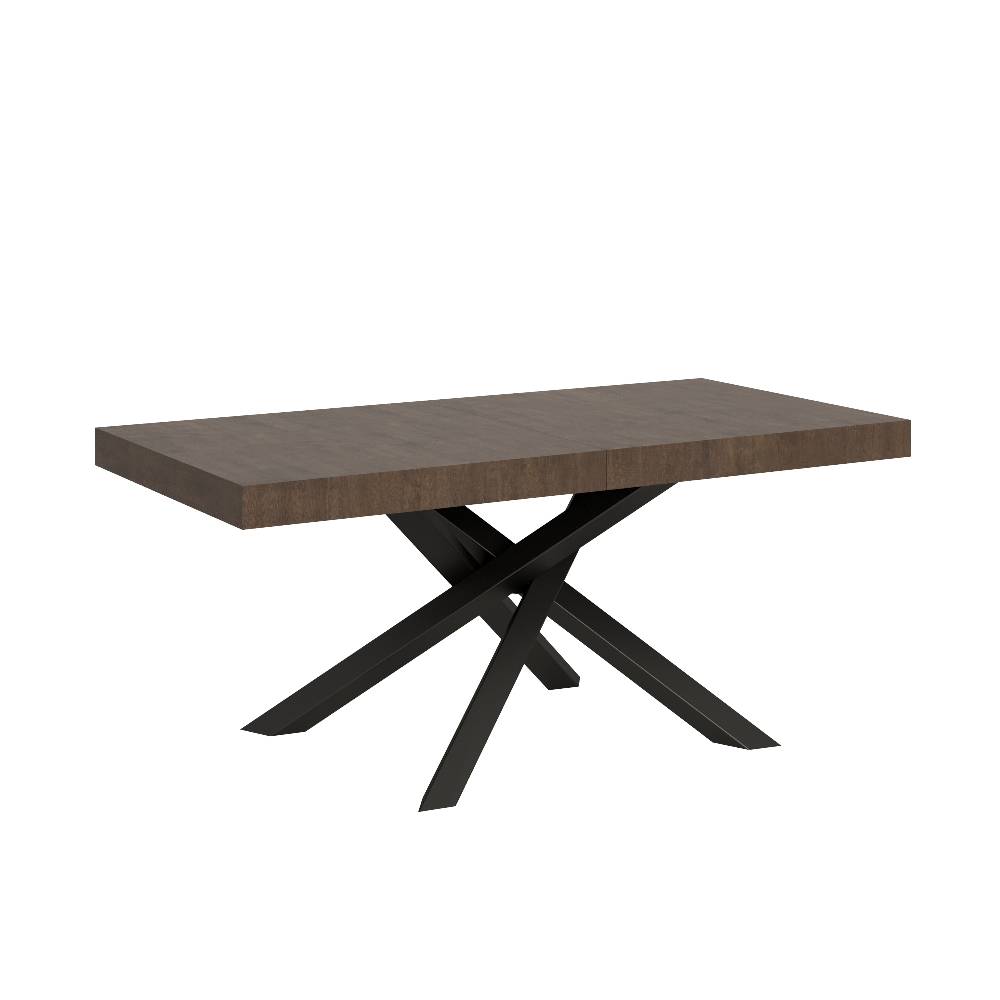 Itamoby Tavolo Volantis Allungabile piano Noce 90×180 Allungato 284 telaio Antracite