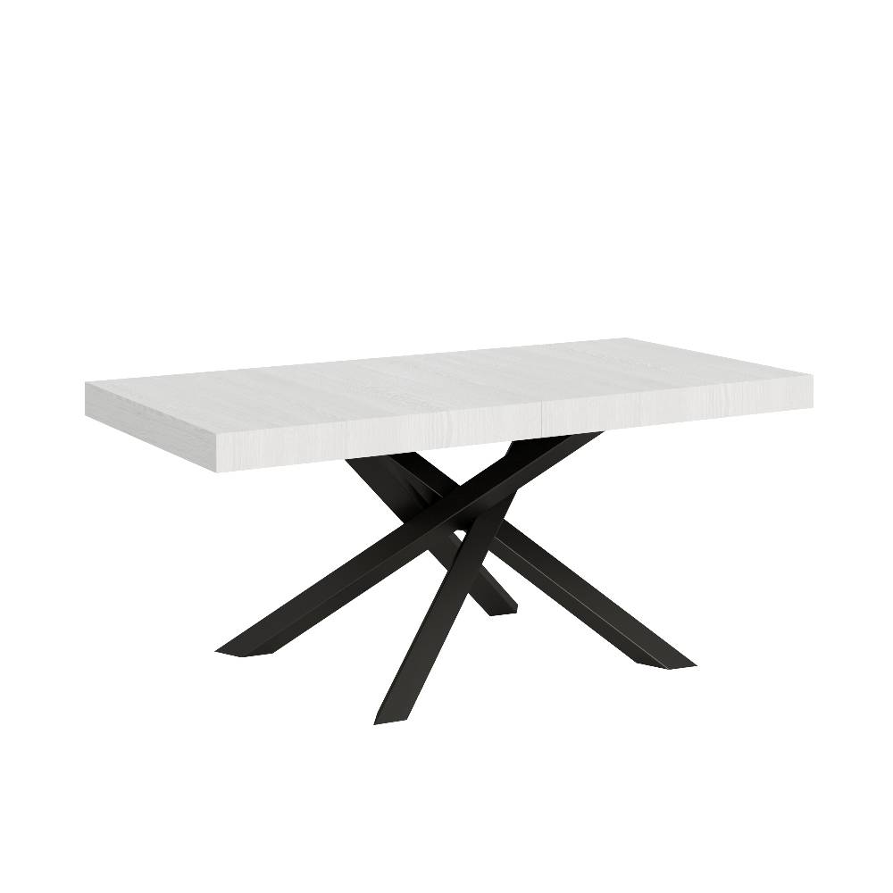 Itamoby Tavolo Volantis Allungabile piano Bianco Frassino 90×180 Allungato 284 telaio Antracite
