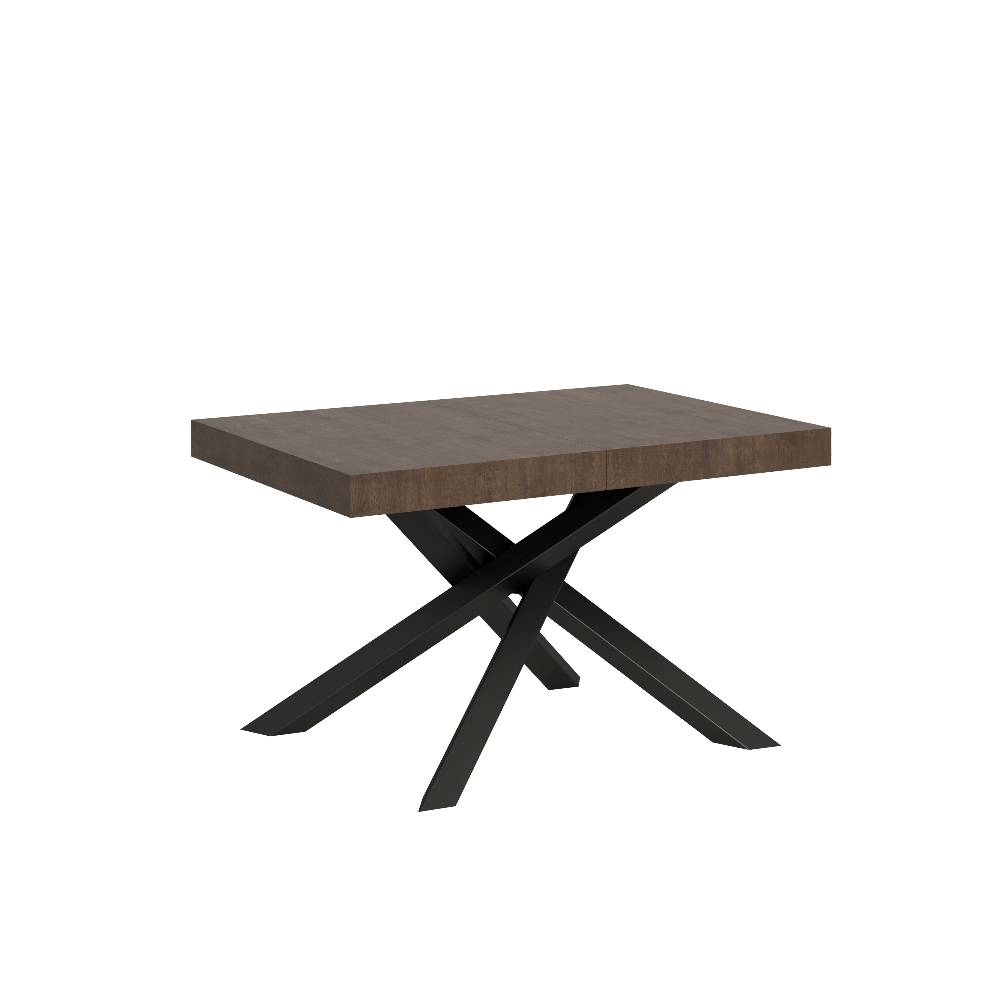 Itamoby Tavolo Volantis Allungabile piano Noce 90×130 Allungato 234 telaio Antracite