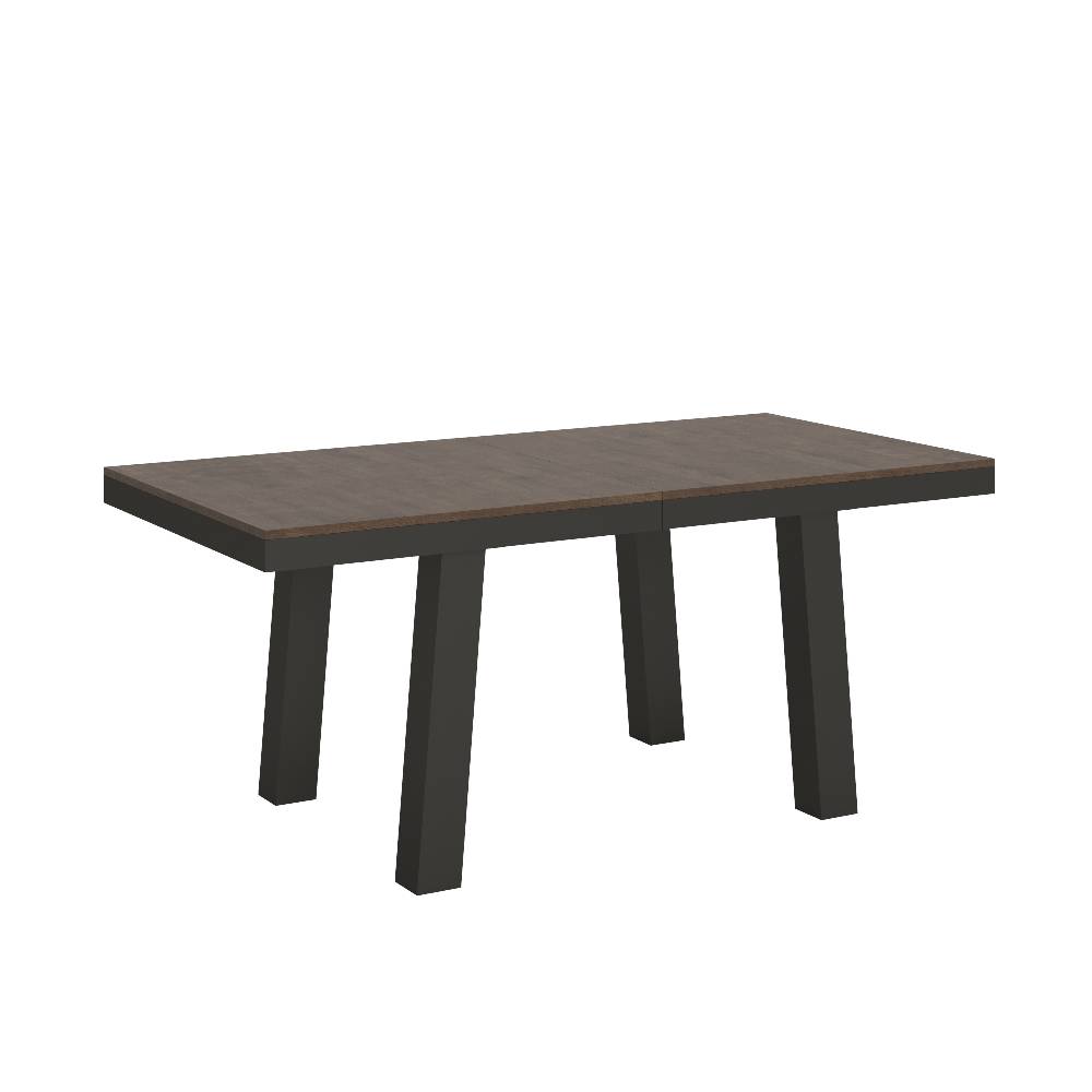 Itamoby Tavolo Bridge Evolution piano Noce 90×180 Allungato 440 telaio Antracite