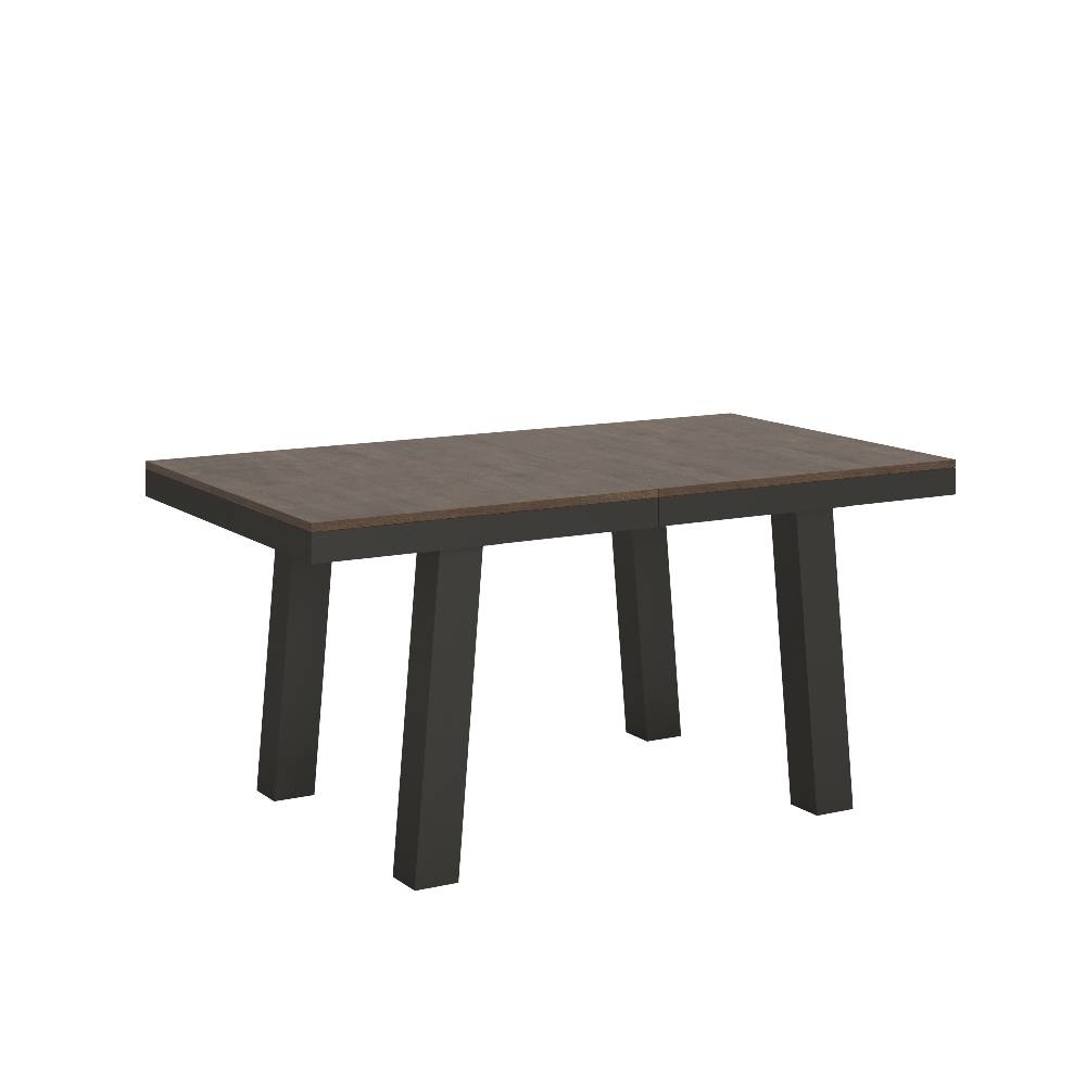 Itamoby Tavolo Bridge Evolution piano Noce 90×160 Allungato 420 telaio Antracite