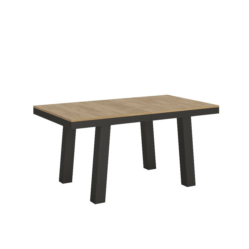 Itamoby Tavolo Bridge Evolution piano Quercia Natura 90×160 Allungato 420 telaio Antracite