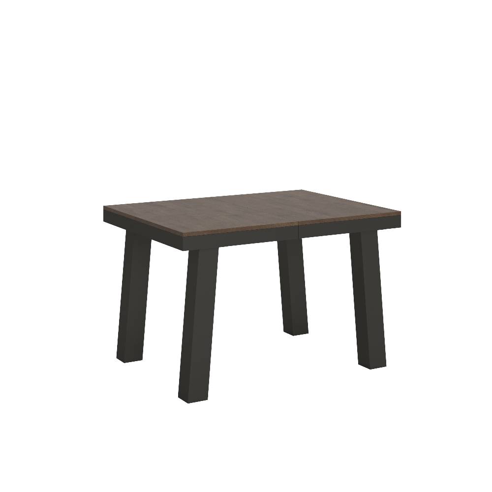 Itamoby Tavolo Bridge Evolution piano Noce 90×120 Allungato 380 telaio Antracite