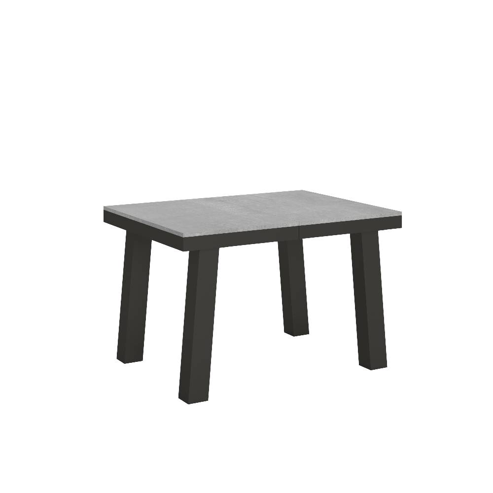Itamoby Tavolo Bridge Evolution piano Cemento 90×120 Allungato 380 telaio Antracite