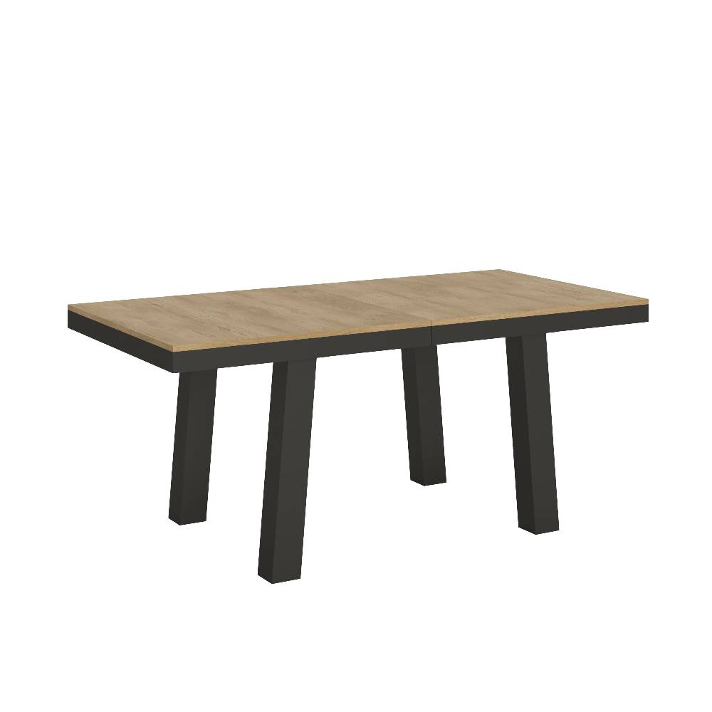 Itamoby Tavolo Bridge Evolution piano Quercia Natura 90×180 Allungato 284 telaio Antracite