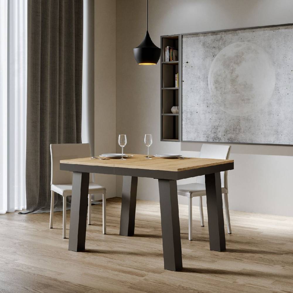 Itamoby Tavolo Bridge Evolution piano Quercia Natura 90×120 Allungato 224 telaio Antracite Acquista Ora