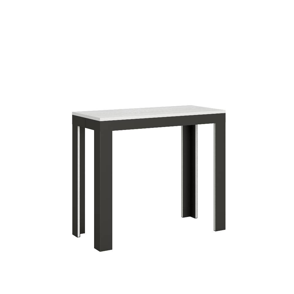 Itamoby Consolle Linea Evolution Small Bianco Frassino gambe Antracite