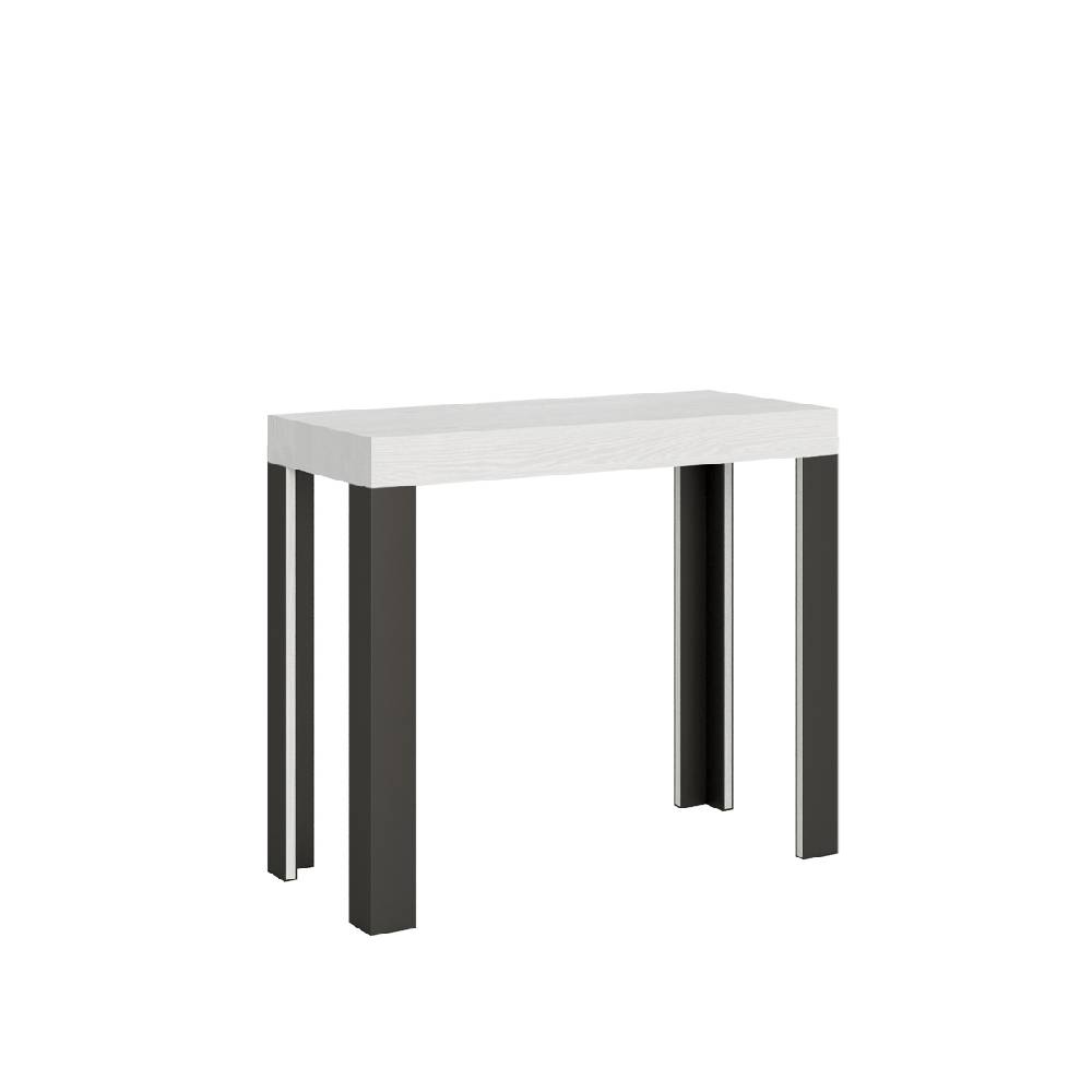 Itamoby Consolle Linea Bianco Frassino gambe Antracite