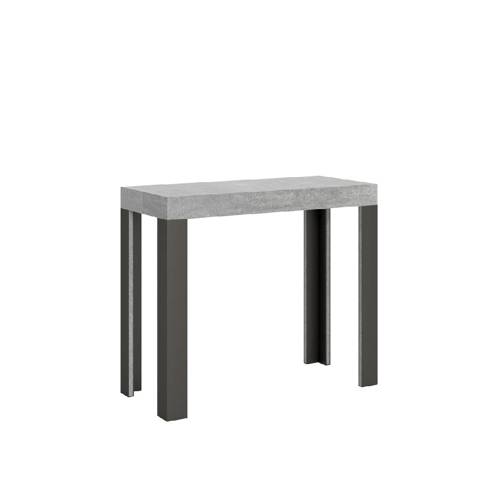 Itamoby Consolle Linea Small Cemento gambe Antracite