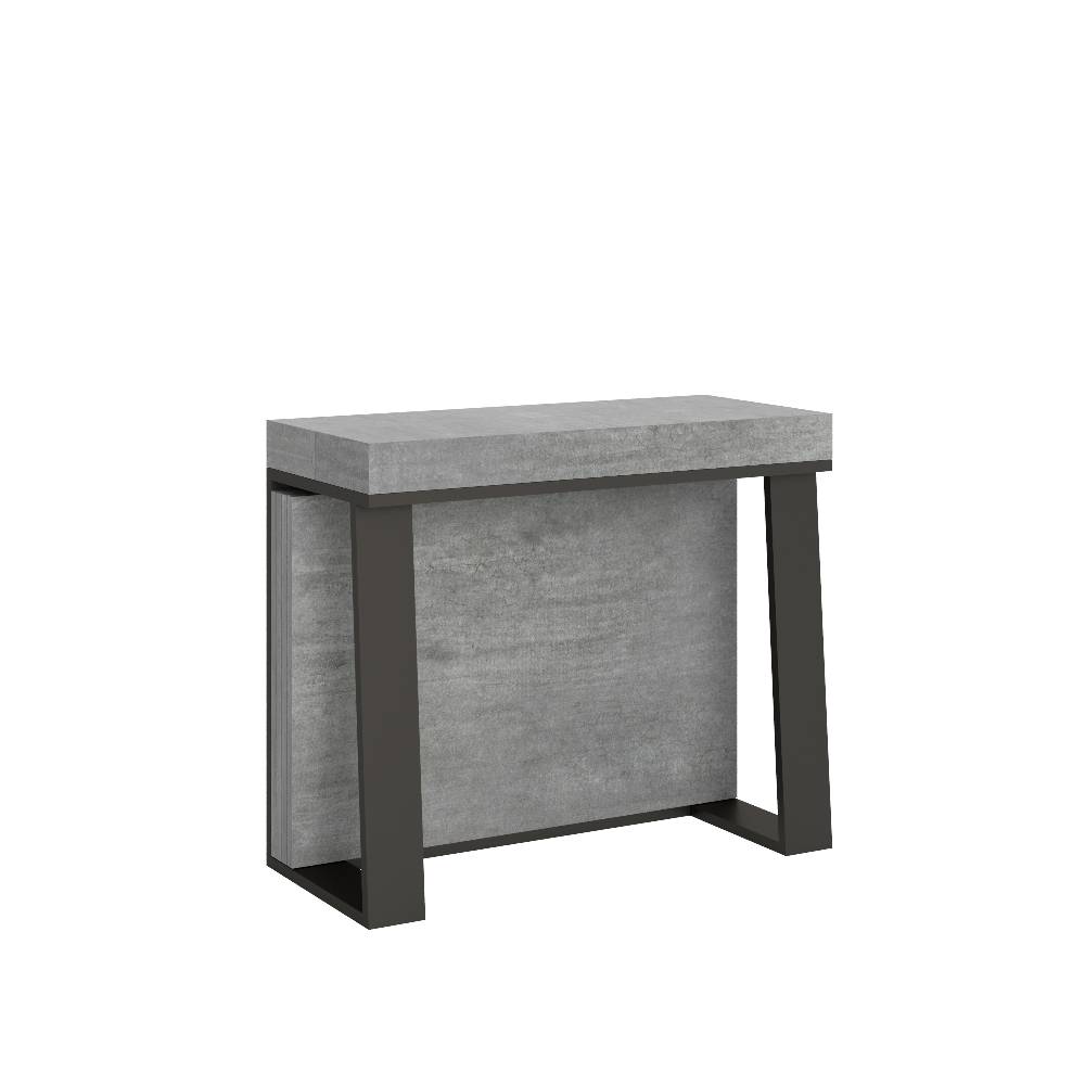 Itamoby Consolle Asia Cemento telaio Antracite Sconto di tempo limitato