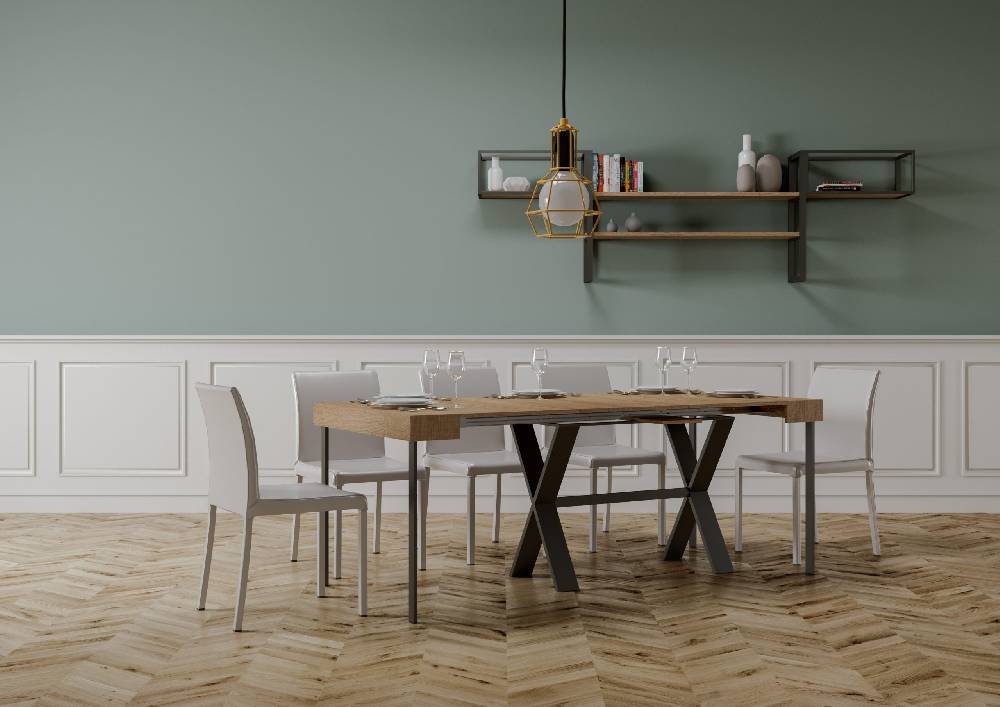 Itamoby Consolle Xenia Quercia Natura telaio Antracite Black Friday