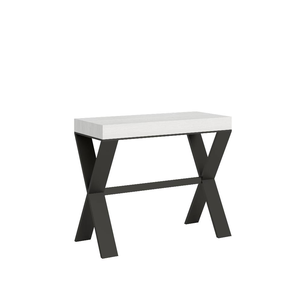 Itamoby Consolle Xenia Bianco Frassino telaio Antracite