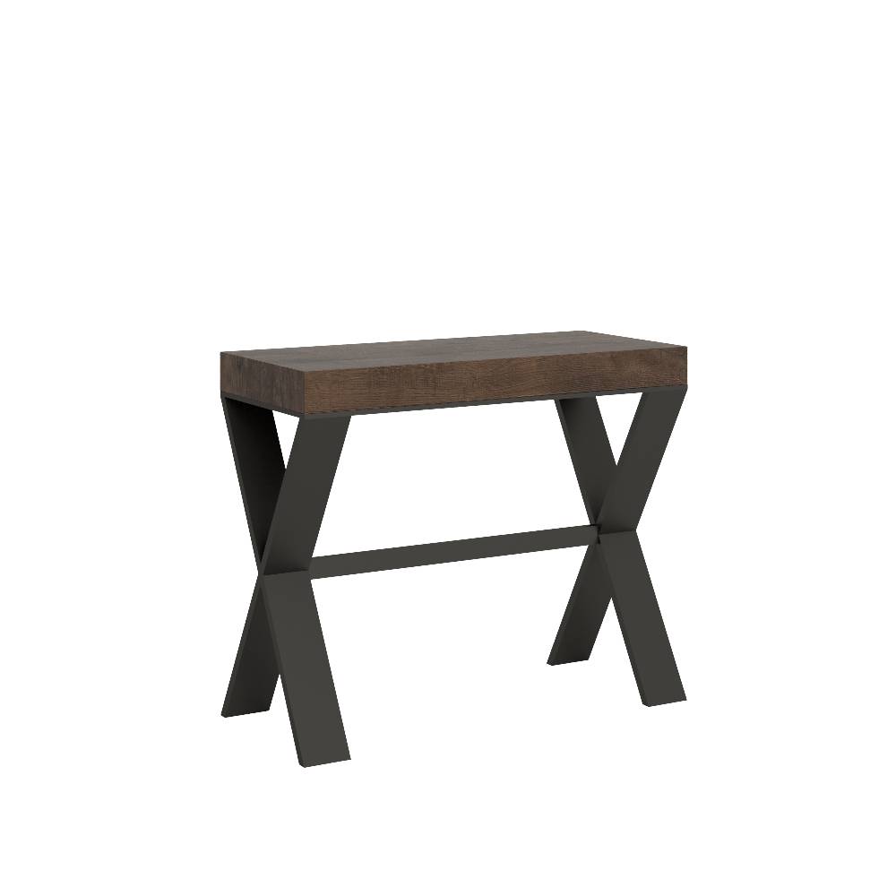 Itamoby Consolle Xenia Small Noce telaio Antracite
