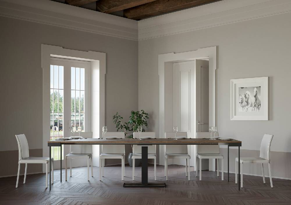 Itamoby Consolle Capital Small Evolution Noce telaio Antracite Offerte stagionali