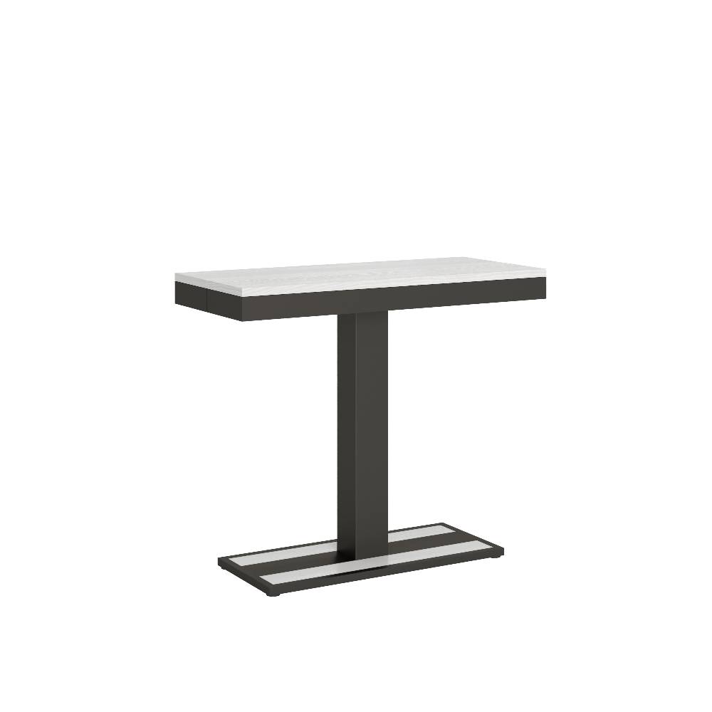 Itamoby Consolle Capital Small Evolution Bianco Frassino telaio Antracite