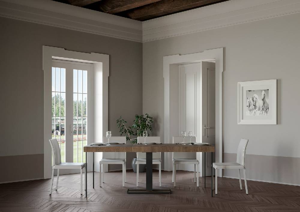 Itamoby Consolle Capital Premium Noce telaio Antracite Enormi risparmi