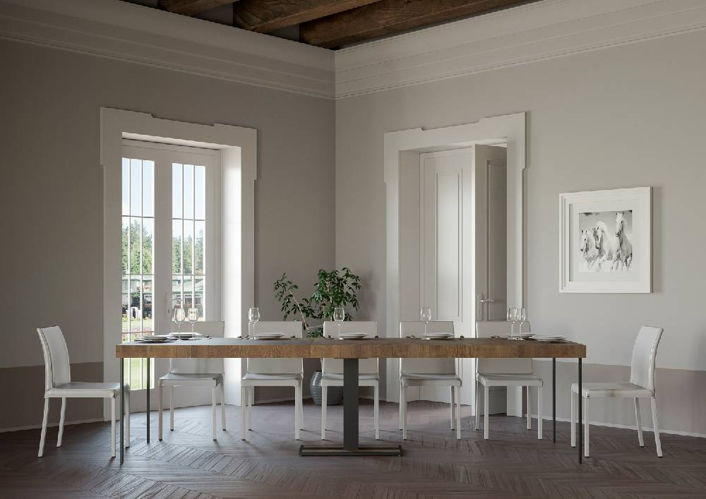 Itamoby Consolle Capital Premium Noce telaio Antracite Enormi risparmi