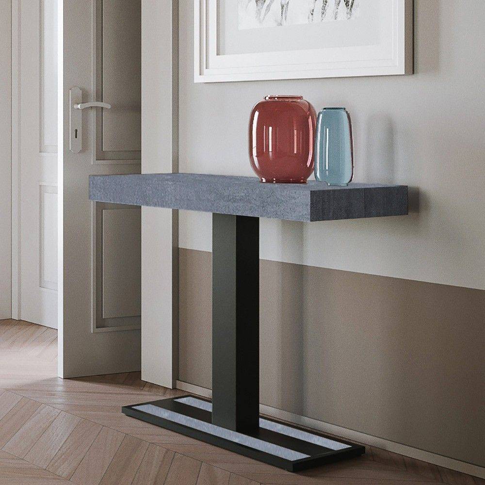 Itamoby Consolle Capital Premium Cemento telaio Antracite Sconti VIP