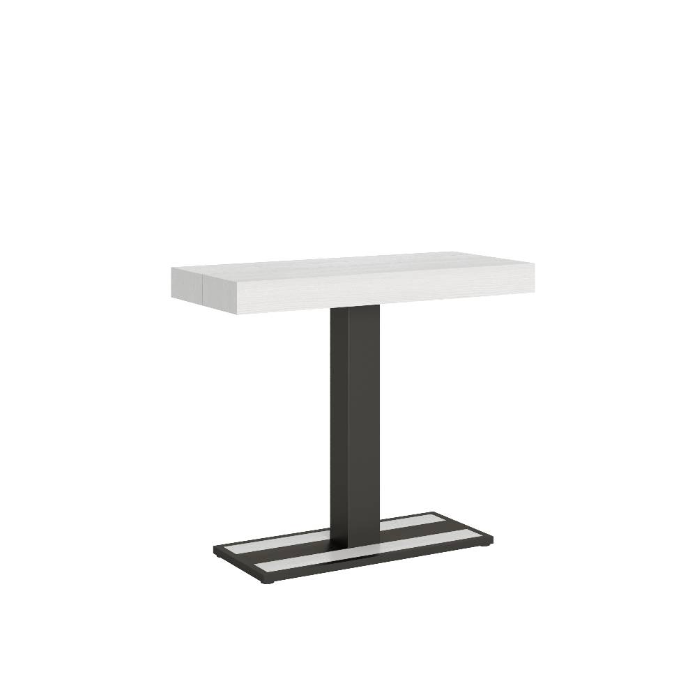 Itamoby Consolle Capital Premium Bianco Frassino telaio Antracite