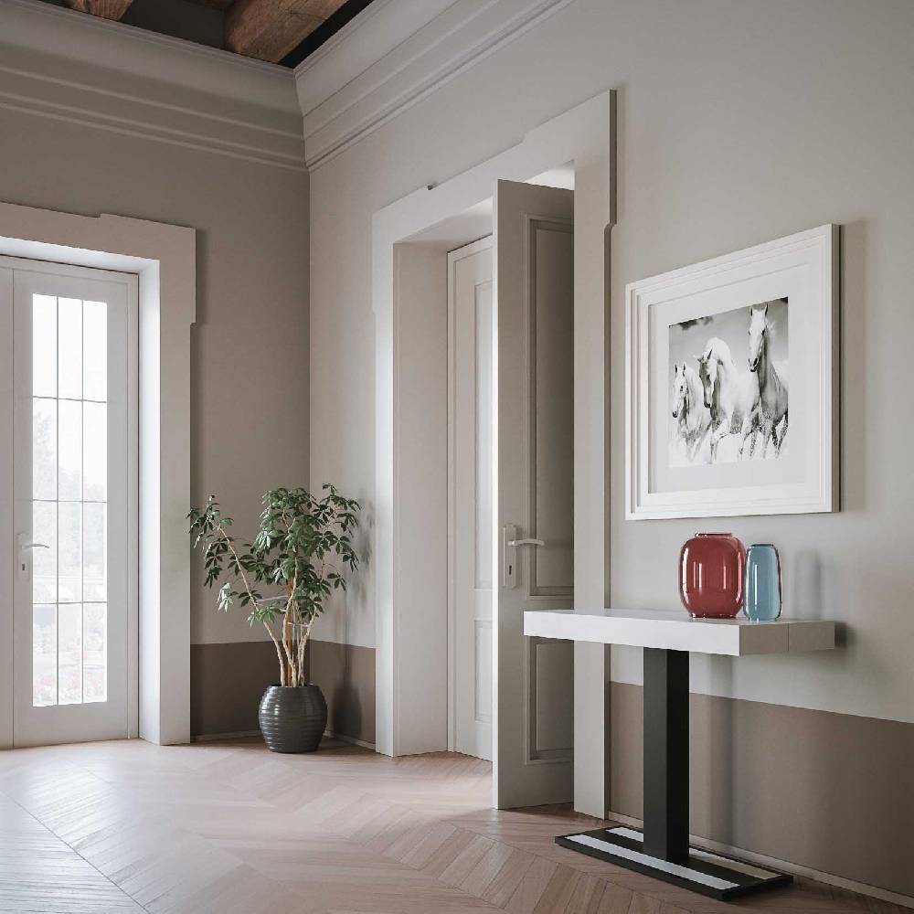 Itamoby Consolle Capital Bianco Frassino telaio Antracite ACQUISTA ORA