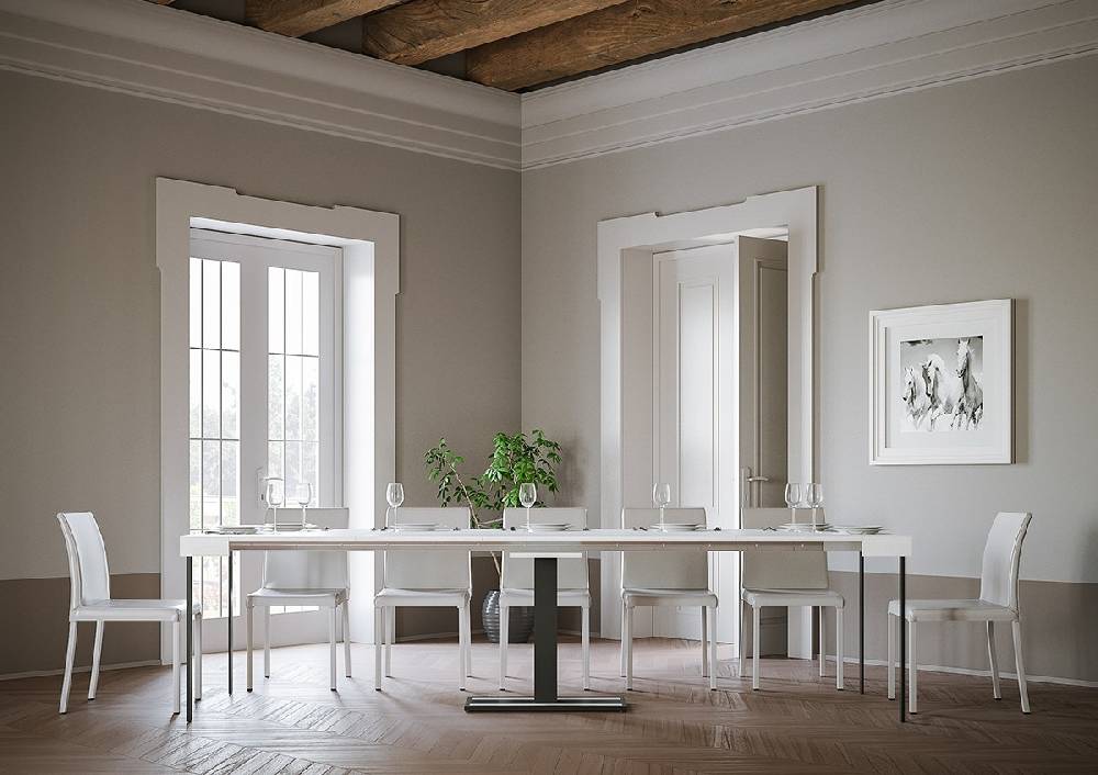 Itamoby Consolle Capital Bianco Frassino telaio Antracite ACQUISTA ORA