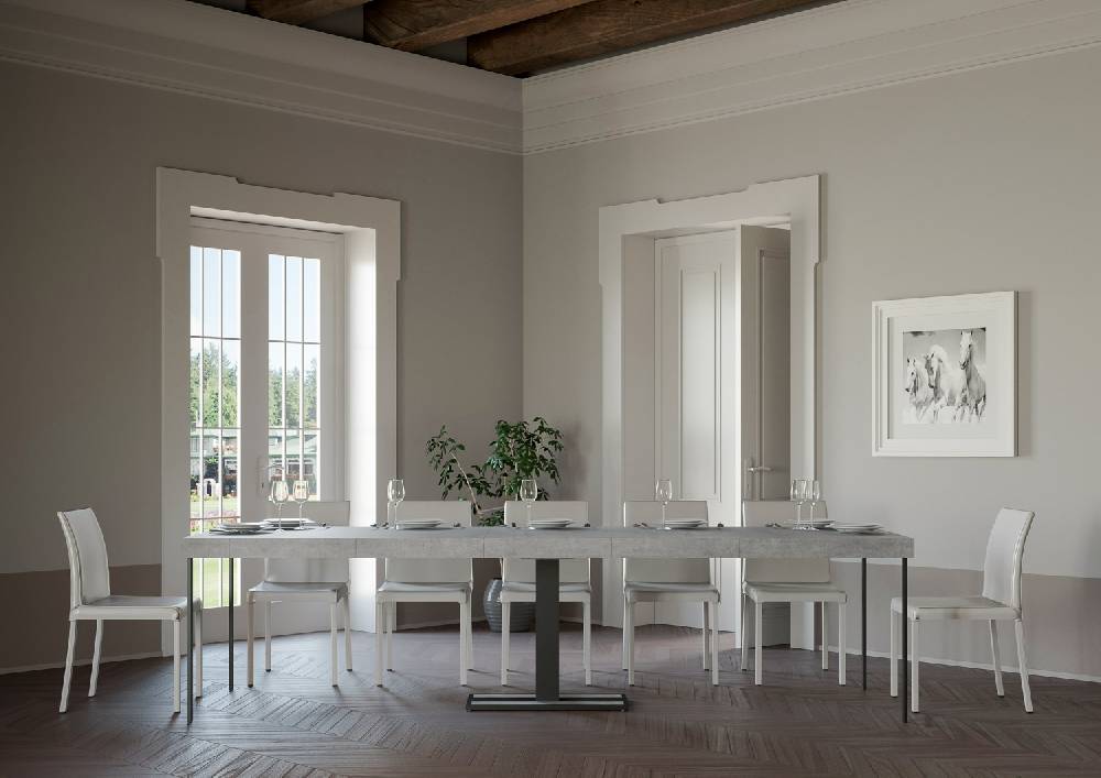Itamoby Consolle Capital Small Premium Cemento telaio Antracite Ultimo giorno