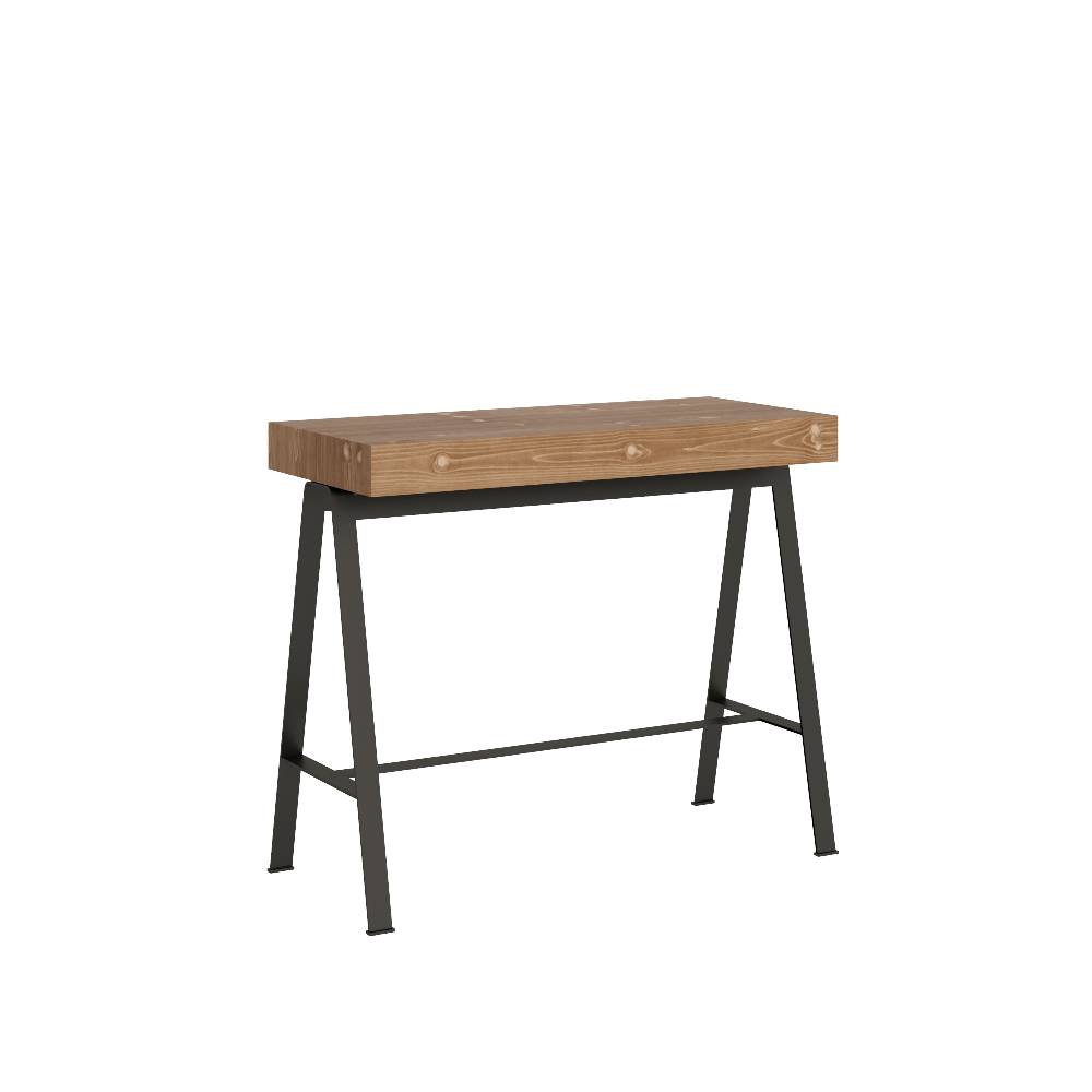 Itamoby Consolle Banco Premium Abete Tinto telaio Antracite Promozione Limitata