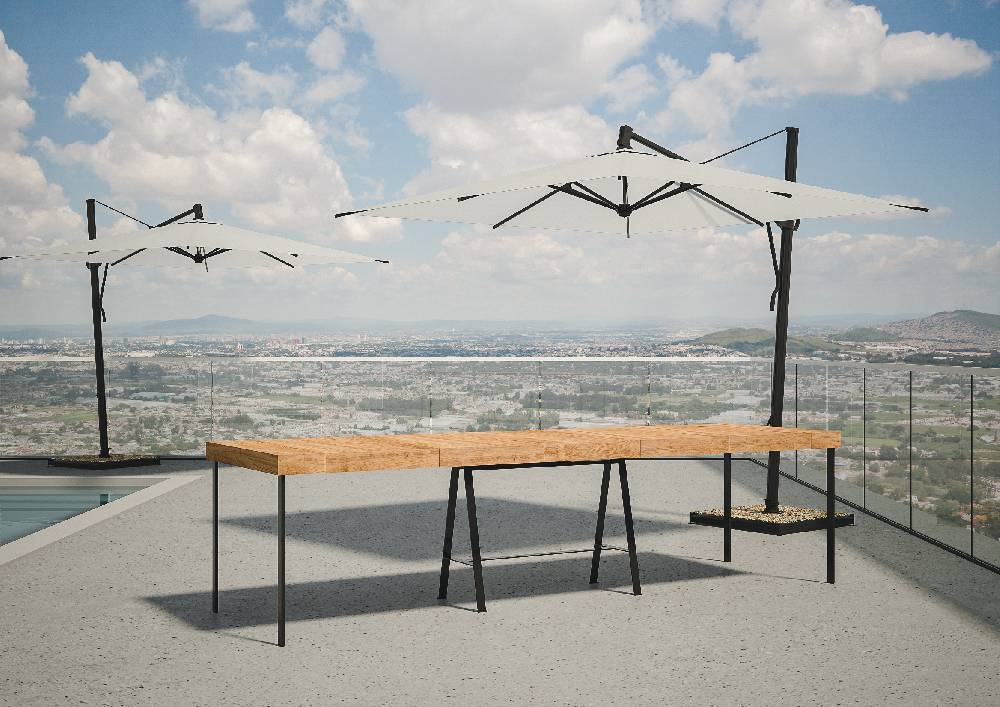 Itamoby Consolle Banco Premium Abete Tinto telaio Antracite Promozione Limitata