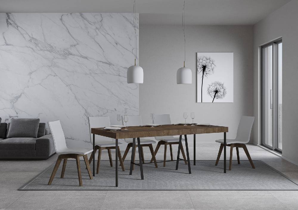 Itamoby Consolle Banco Premium Noce telaio Antracite Fino Al -60%
