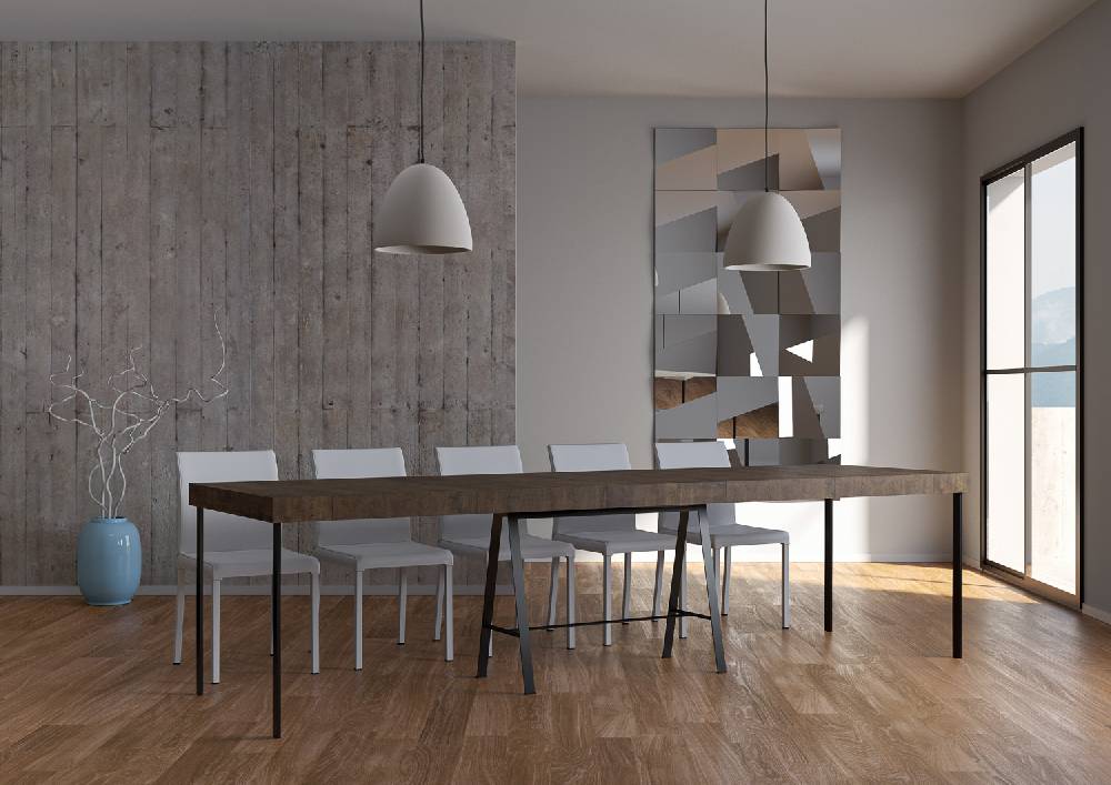 Itamoby Consolle Banco Premium Noce telaio Antracite Fino Al -60%