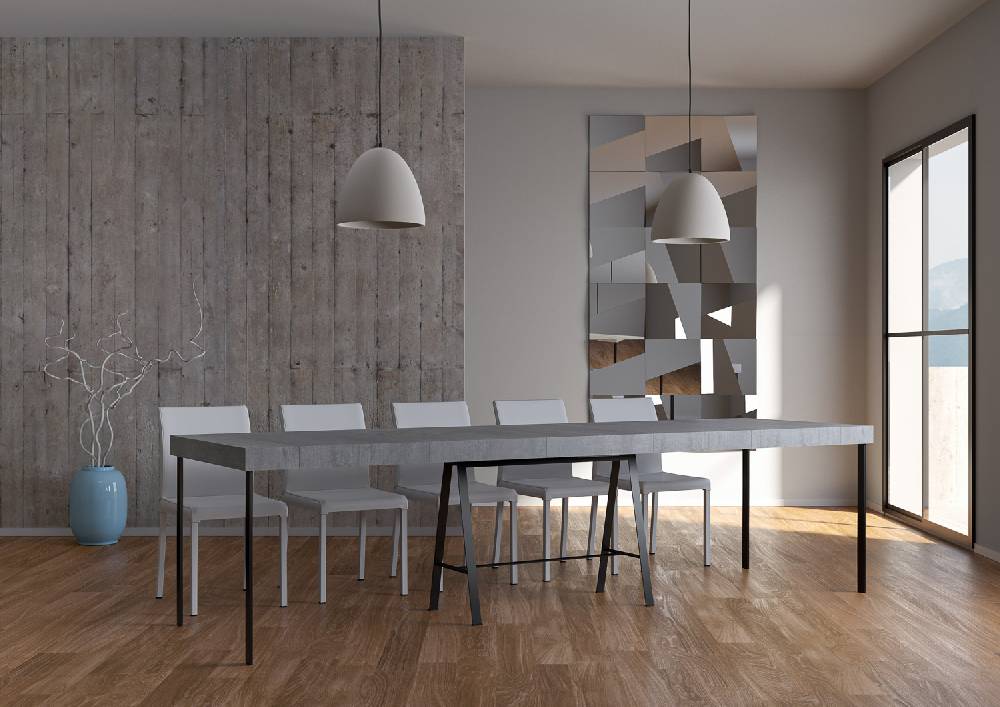 Itamoby Consolle Banco Premium Cemento telaio Antracite Shopping Online