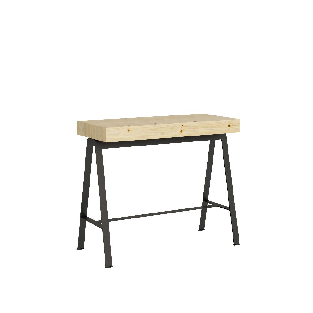 Itamoby Consolle Banco Noce telaio Antracite