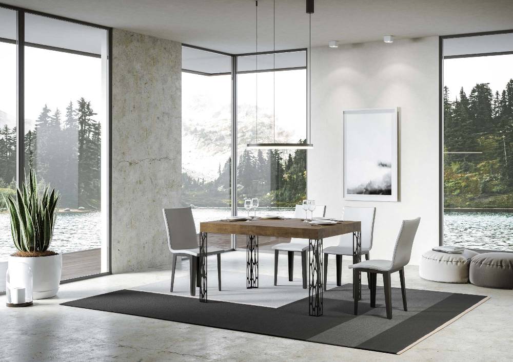 Itamoby Tavolo allungabile 90×140/244 cm Ghibli Noce telaio Antracite Offerta