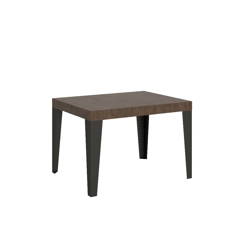 Itamoby Tavolo Flame piano noce cm. 80×120 telaio allungabile fino a 204 Antracite