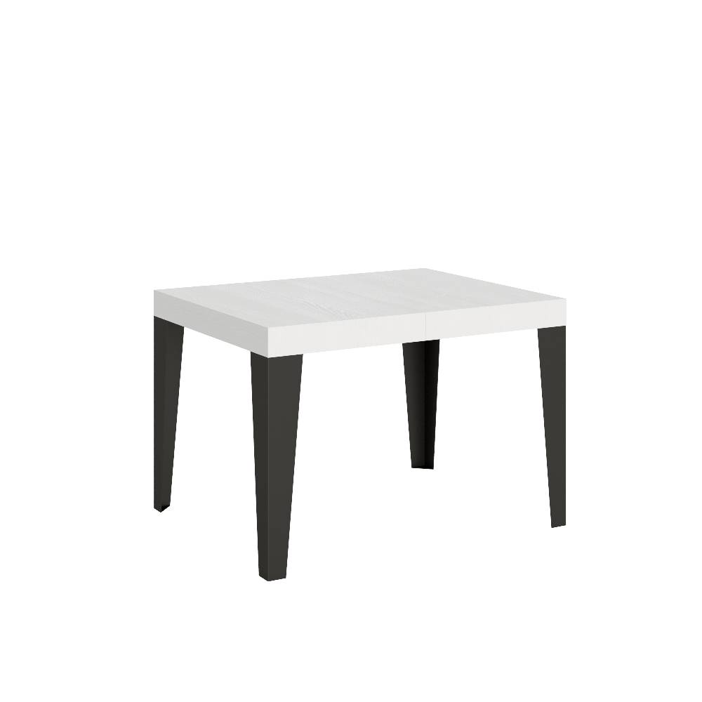 Itamoby Tavolo Flame piano bianco frassino cm. 70×110 allungabile fino a 194 telaio Antracite Bestseller