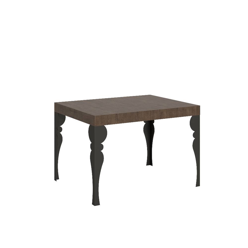 Itamoby Tavolo Paxon piano noce cm. 70×110 telaio allungabile fino a 194 Antracite