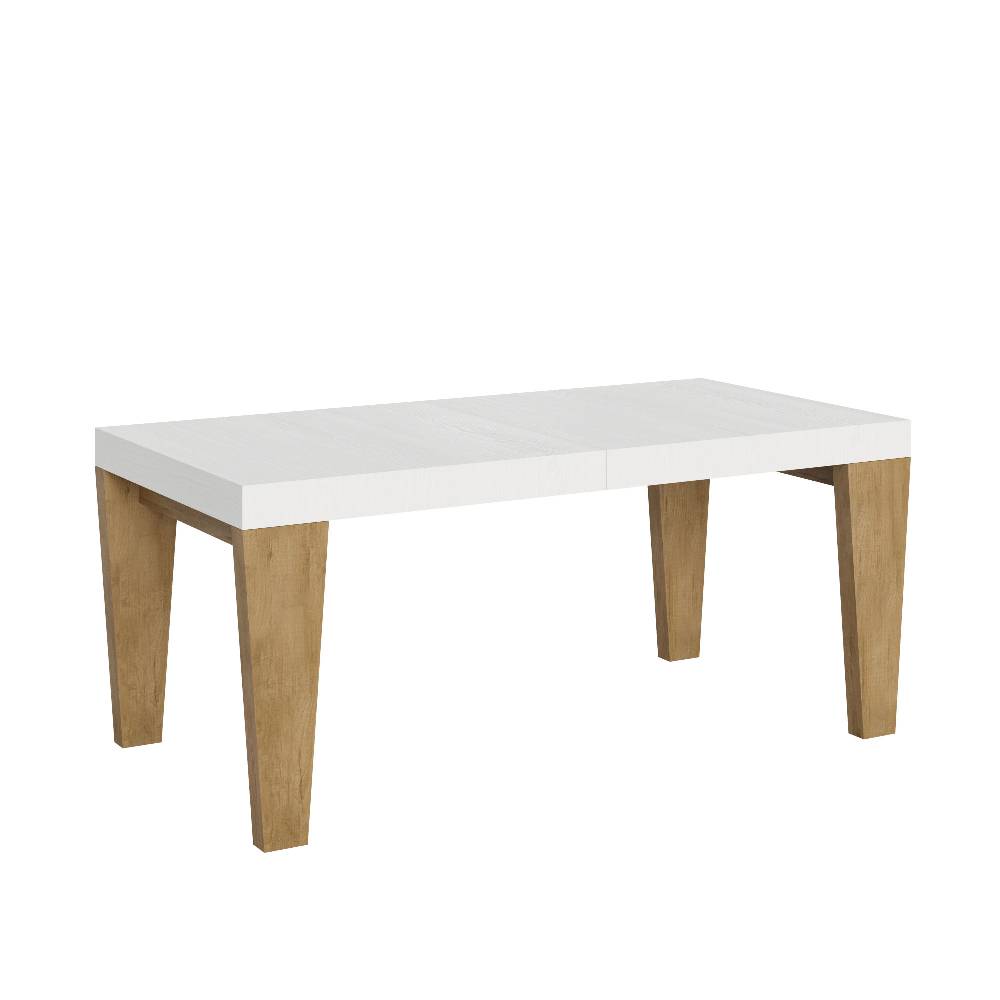 Itamoby Tavolo Spimbo Mix Allungabile Piano Bianco Frassino Gambe Quercia Natura 90×180 Allungato 284 Duty-free