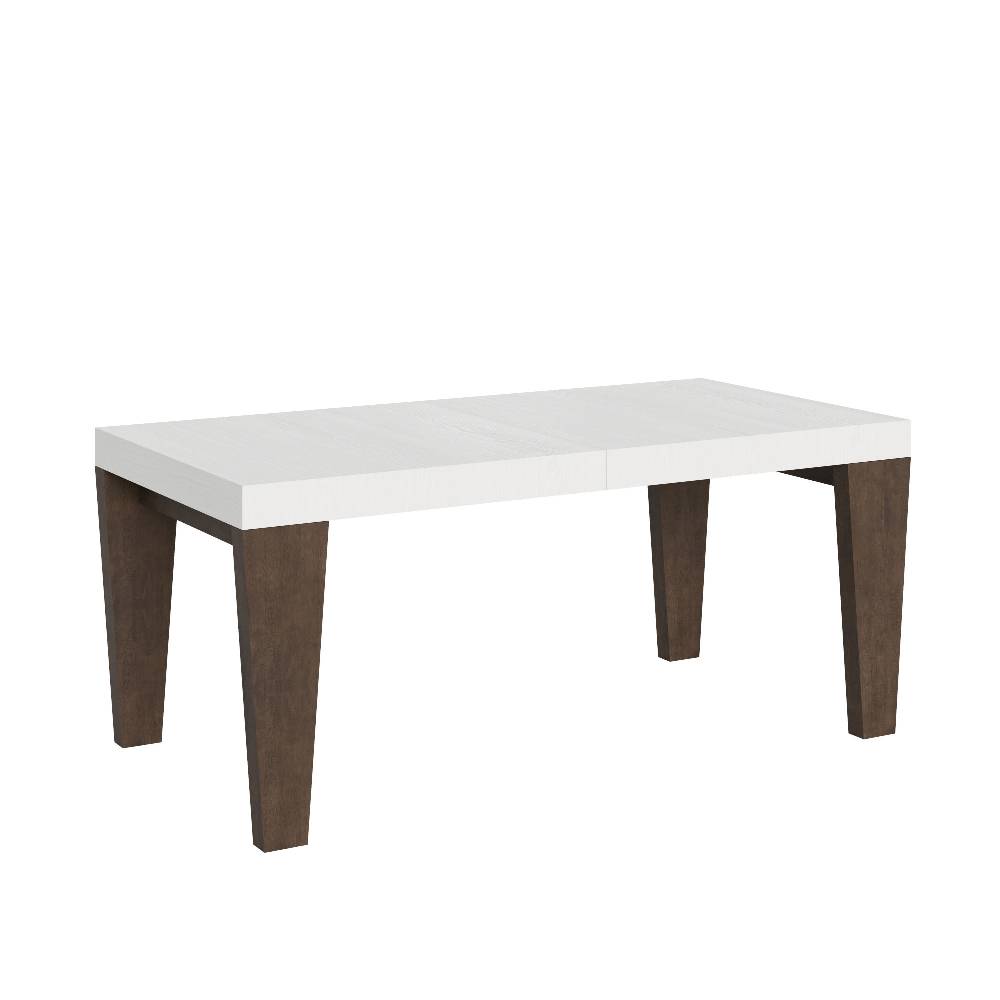 Itamoby Tavolo Spimbo Mix Allungabile Piano Bianco Frassino Gambe Noce 90×180 Allungato 284 50% di sconto per tempo limitato