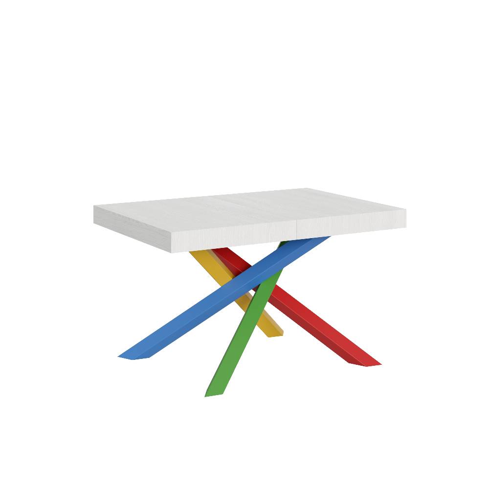 Itamoby Tavolo Volantis Allungabile piano Bianco Frassino 90×130 Allungato 234 telaio 4/B