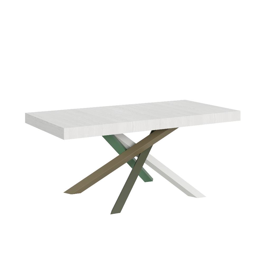 Itamoby Tavolo Volantis Allungabile piano Bianco Frassino 90×180 Allungato 284 telaio 4/A