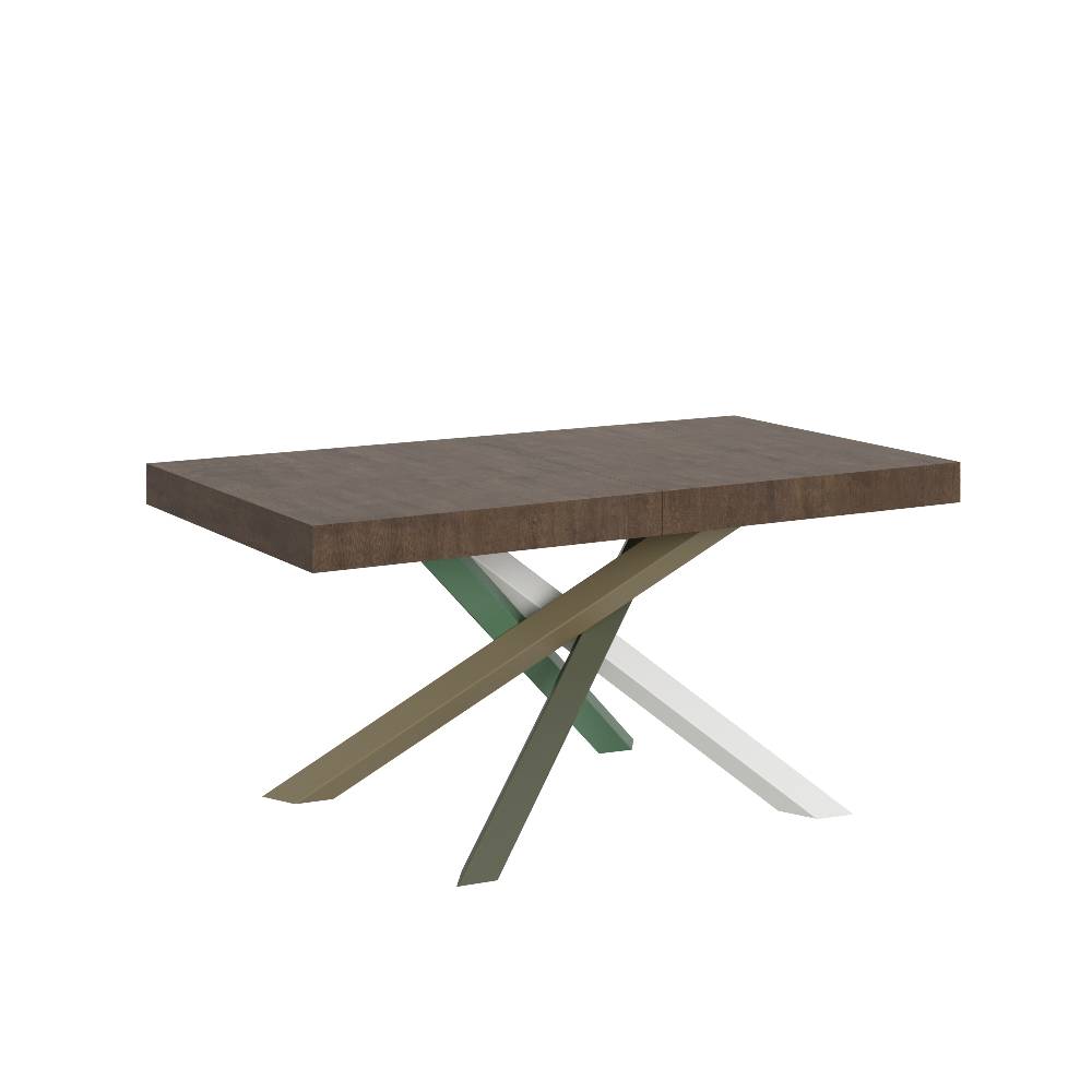 Itamoby Tavolo Volantis Allungabile piano Noce 90×160 Allungato 264 telaio 4/A