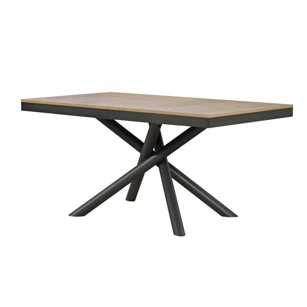 Itamoby Tavolo Famas Evolution piano Quercia Natura 90×180 Allungato 440 telaio Antracite Super Saving Price