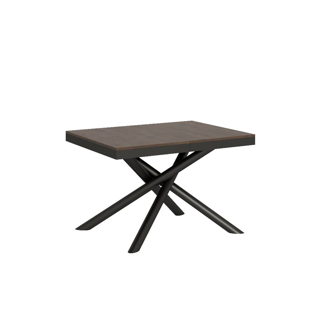 Itamoby Tavolo Famas Evolution piano Noce 90×120 Allungato 380 telaio Antracite