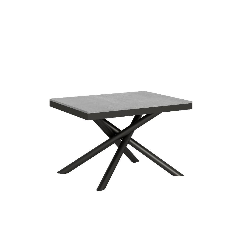 Itamoby Tavolo Famas Evolution piano Cemento 90×120 Allungato 380 telaio Antracite