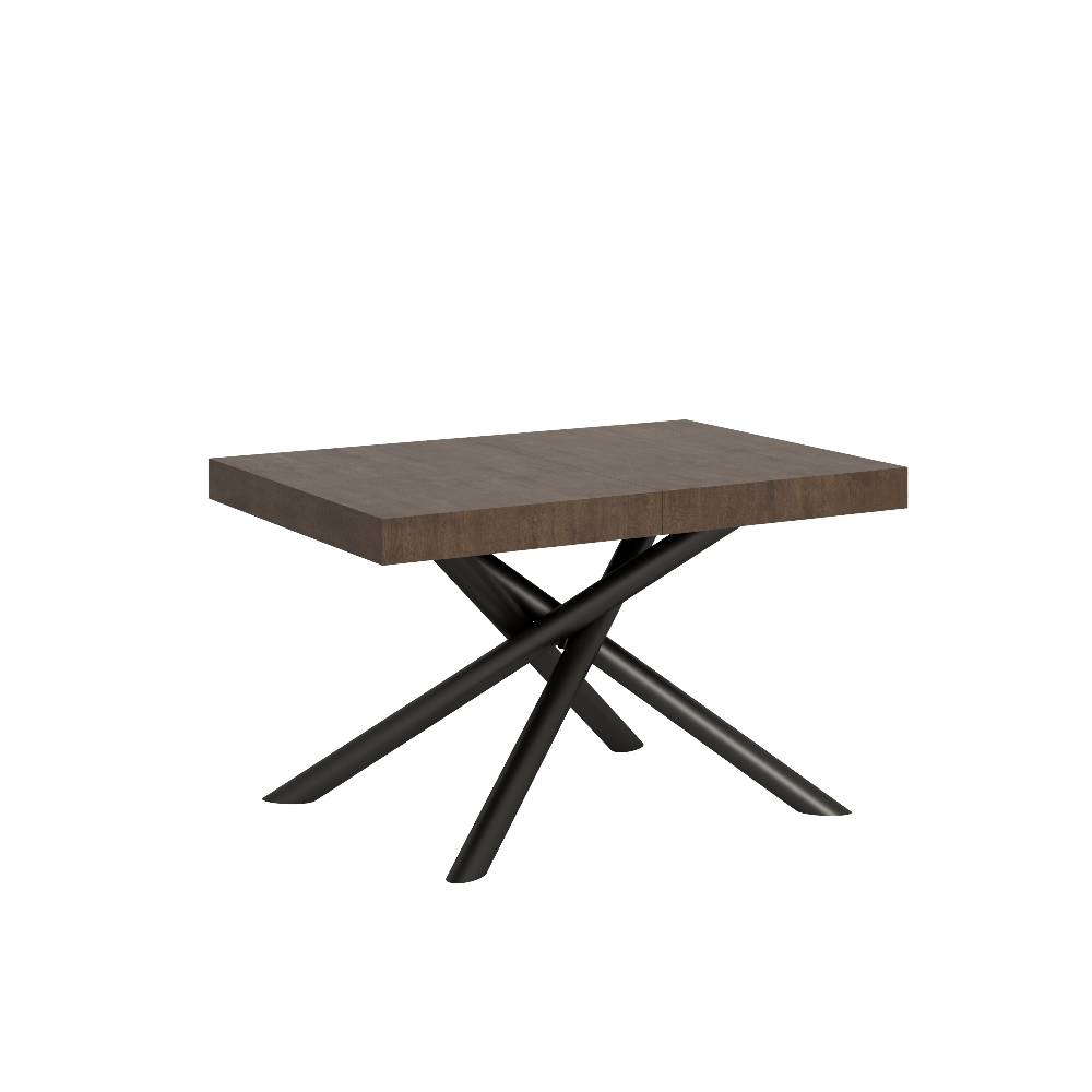 Itamoby Tavolo Famas Allungabile piano Noce 90×130 Allungato 390 telaio Antracite